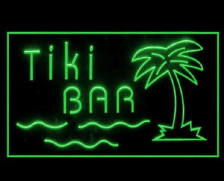 Tiki Bar Palm Tree LED Neon Sign